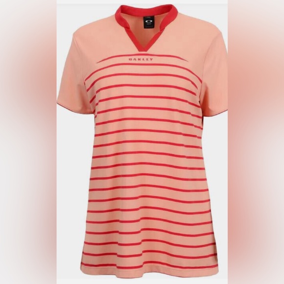 NWT OAKLEY Women’s Bella Golf Polo SS in Fluffy Pink - Picture 1 of 8